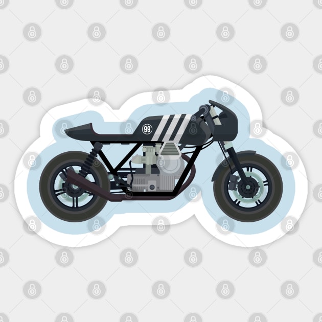 Cafe Racer Sticker by funkymonkeytees